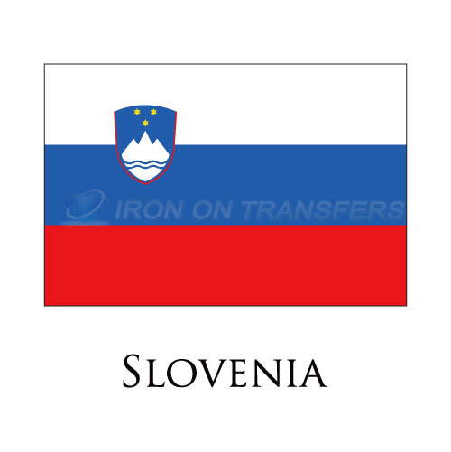 Slovenia flag Iron-on Stickers (Heat Transfers)NO.1983
